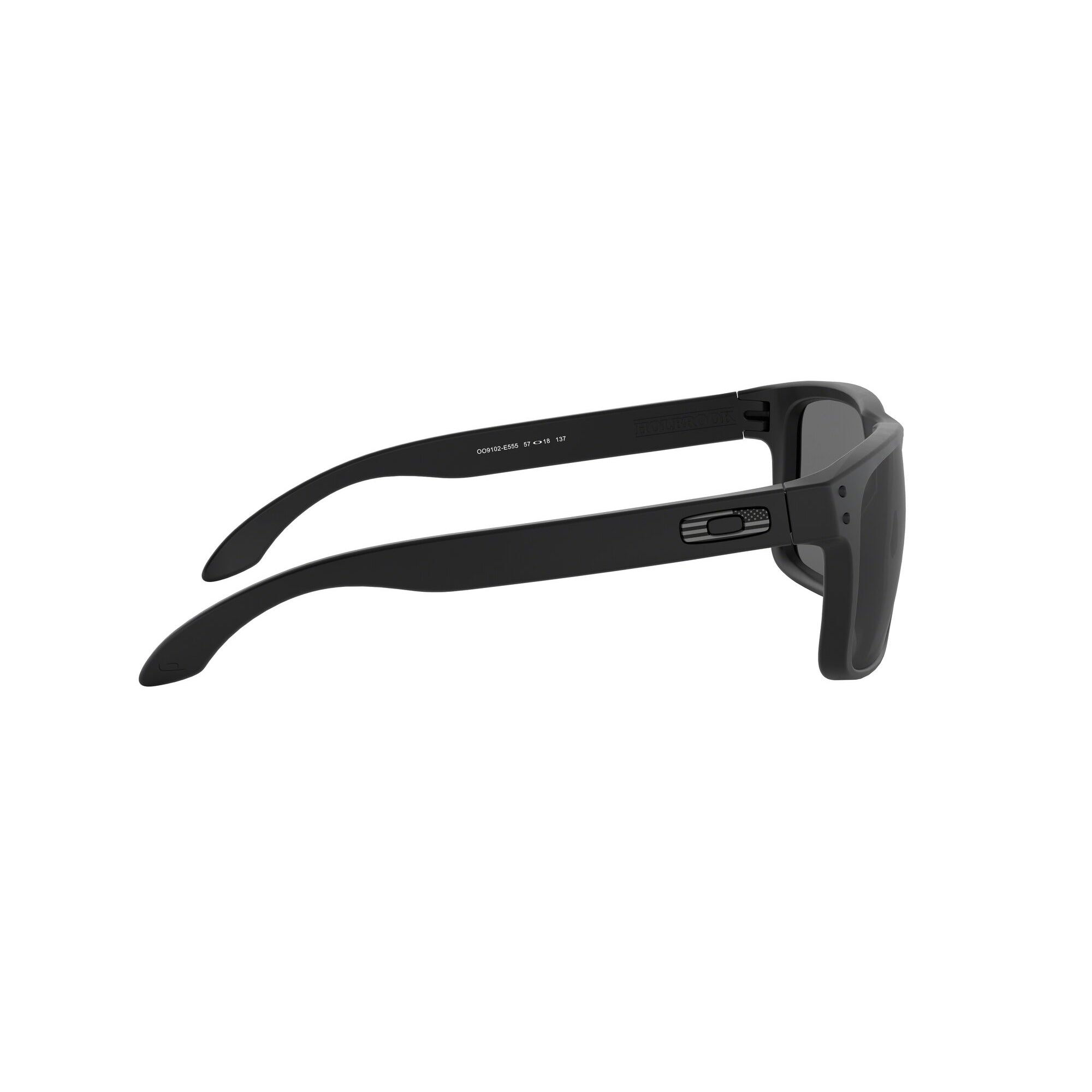 Oakley OO9102-E555 Standard Issue Holbrook Flag Sunglasses Matte Black USA Frame Grey Lens