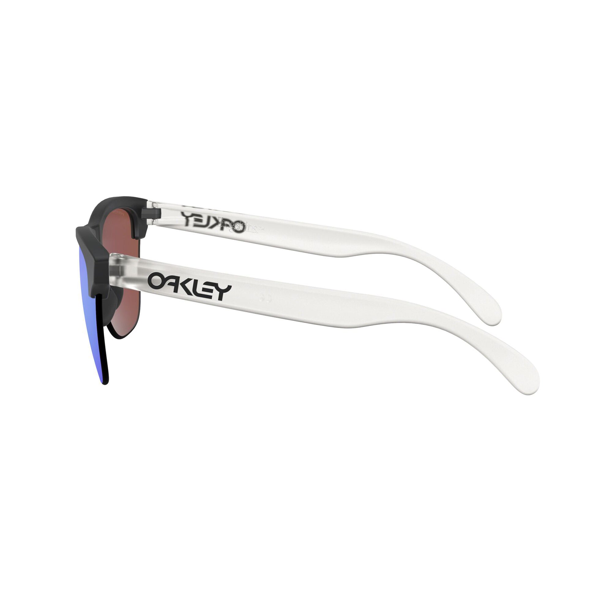 Oakley OO9374-0263 Frosgkins Lite Sunglasses Matte Black Matte Clear Frame Prizm Sapphire