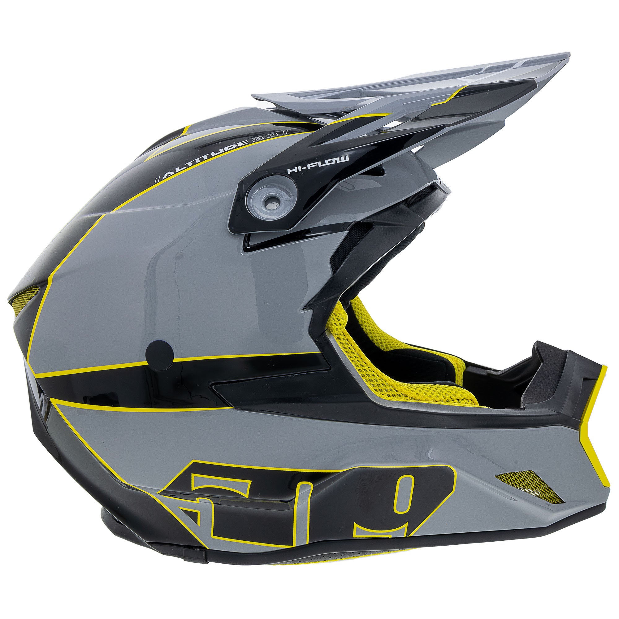 509 F01012100-130-601 Altitude 2.0 Offroad Helmet Fidlock Strap Bag Included DOT ECE Gray