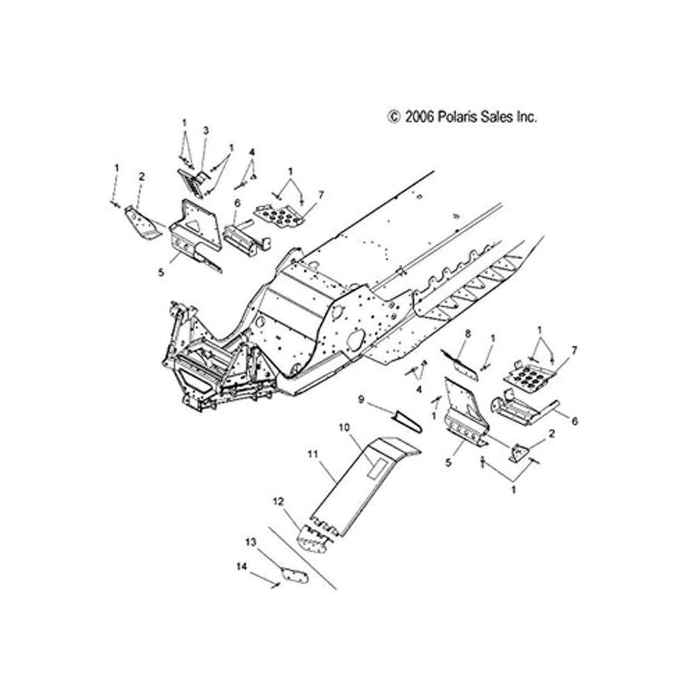 Polaris 1010007 Clutch Guard WideTrak IQ 600 2005-2016