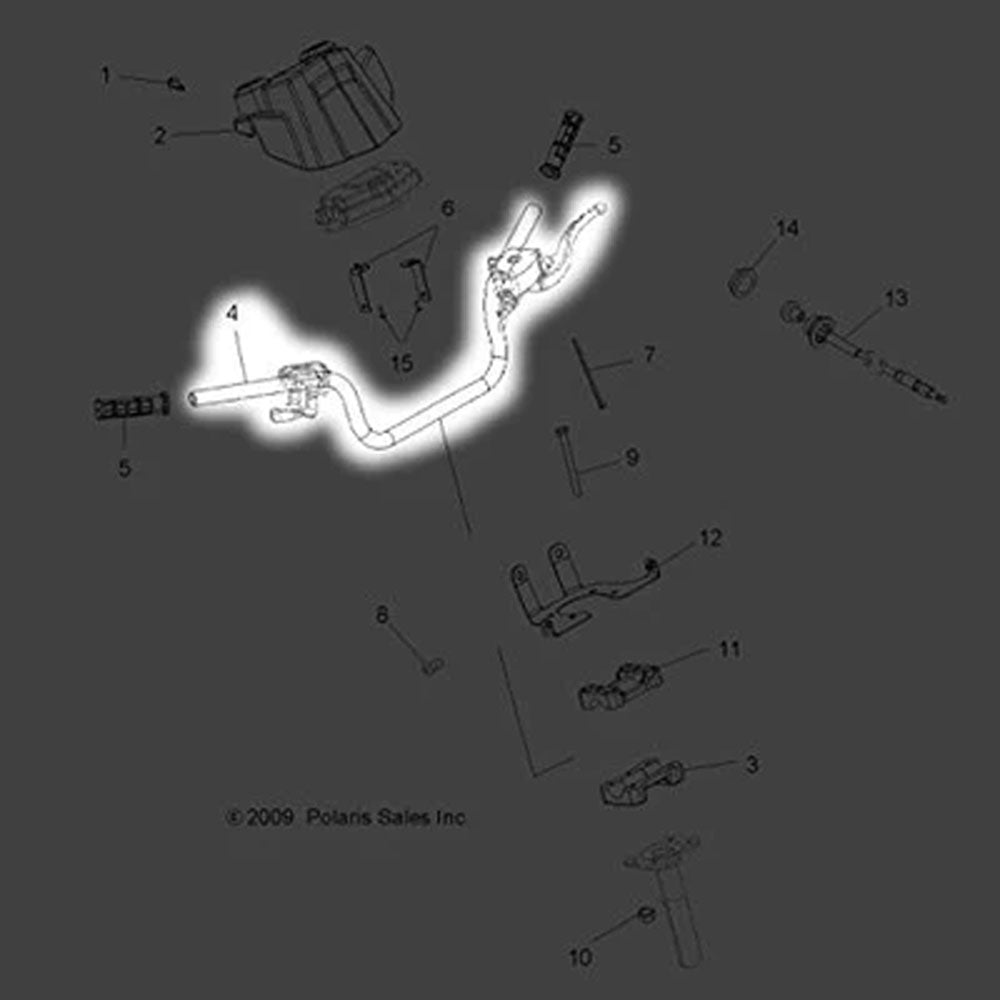 Polaris 1015562-067 Handlebar Sportsman Scrambler Trail-Boss Trail-Blazer 2X4 300 330 500 800