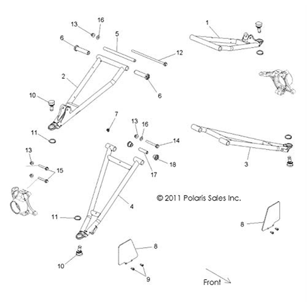 Genuine OEM Polaris Control Arm RZR 1018356-293