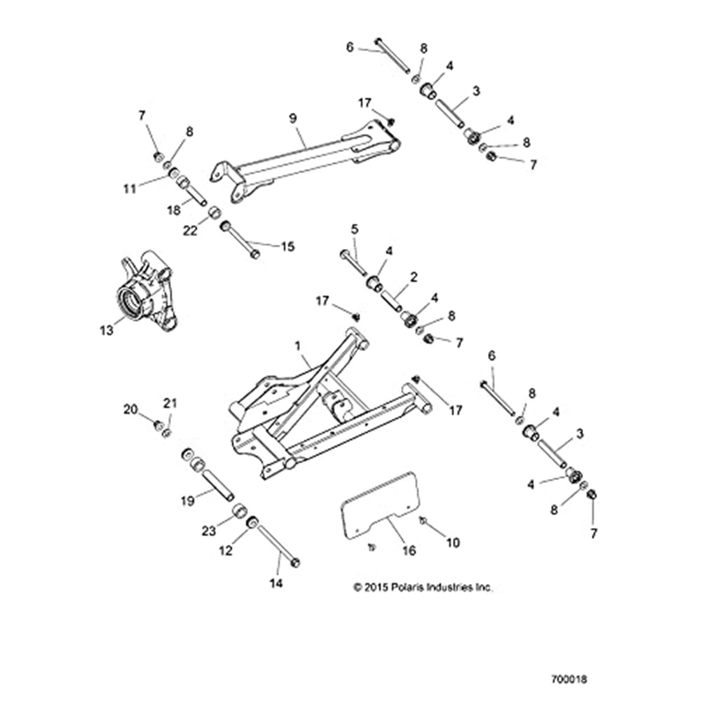 Genuine OEM Polaris A-Arm RZR 1018821-293