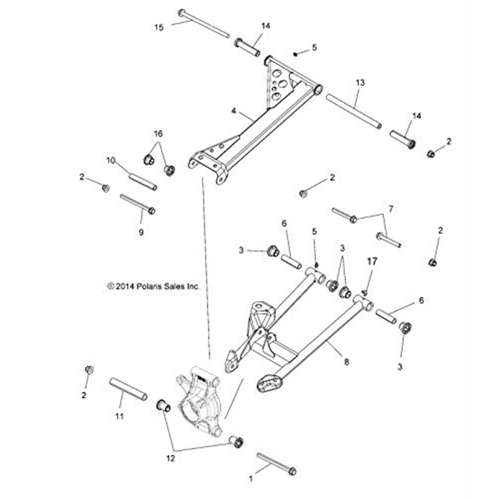 Genuine OEM Polaris Control Arm Sportsman Scrambler 1019410-619