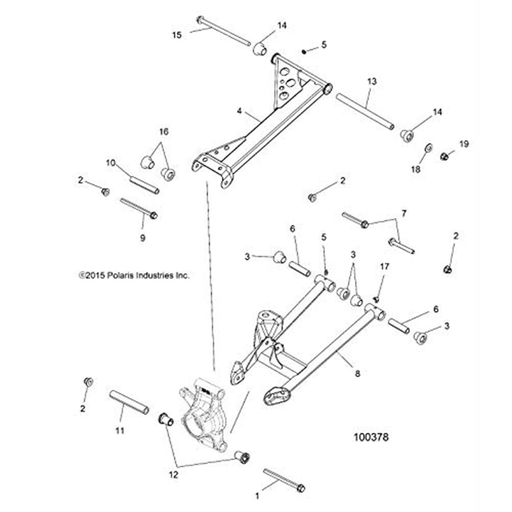 Genuine OEM Polaris Control Arm Sportsman Scrambler 1019411-385