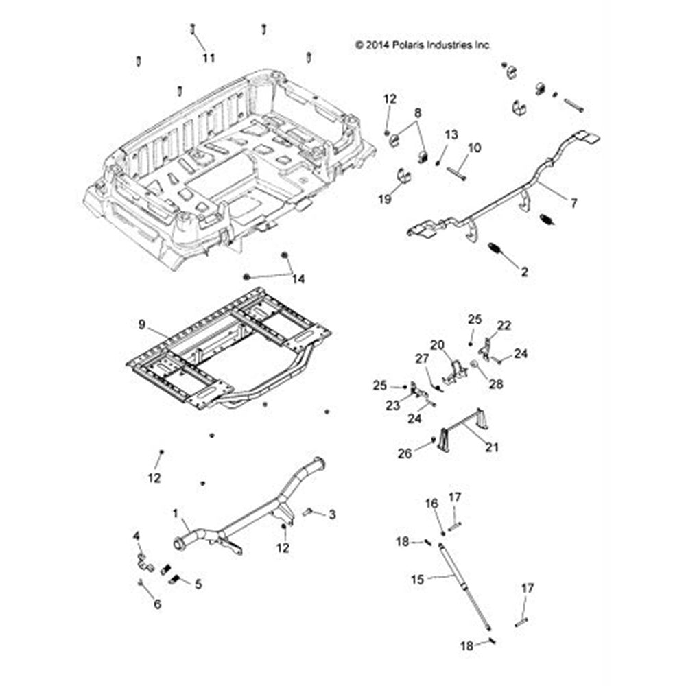 Genuine OEM Polaris Box Sportsman 1020018-329
