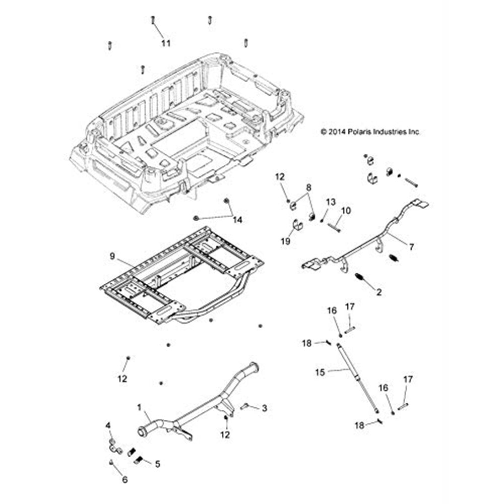 Genuine OEM Polaris Frame Sportsman 1020087-329