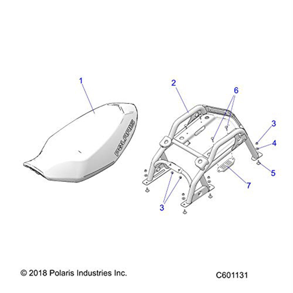 Genuine OEM Polaris Rack Indy Voyager 1020105