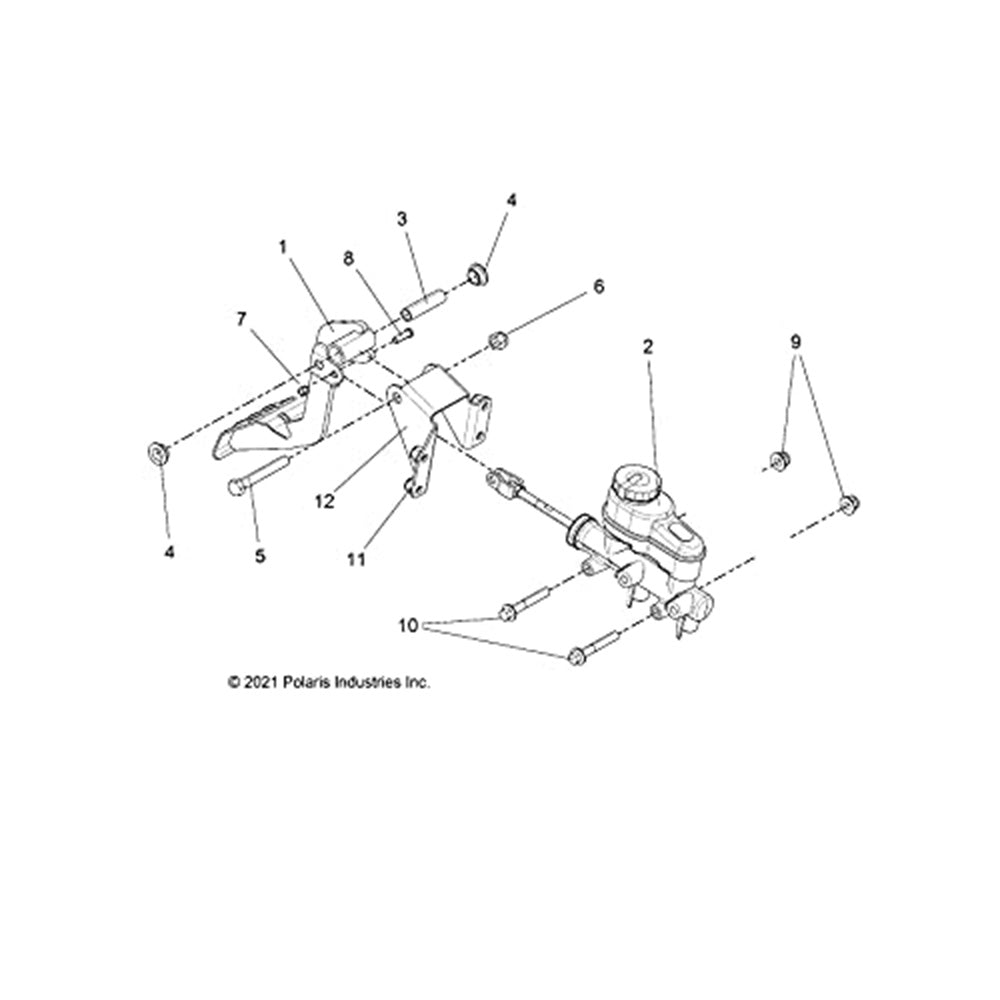 Genuine OEM Polaris Pedal Ranger 1020198-458
