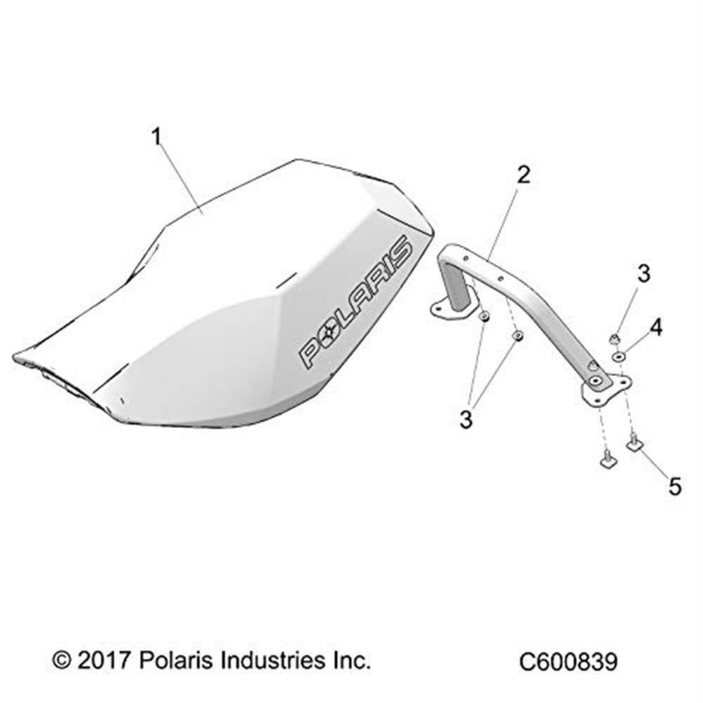 Polaris 1021960-630 Lime Squeeze Seat Support RMK SKS Assault 800 850 2019