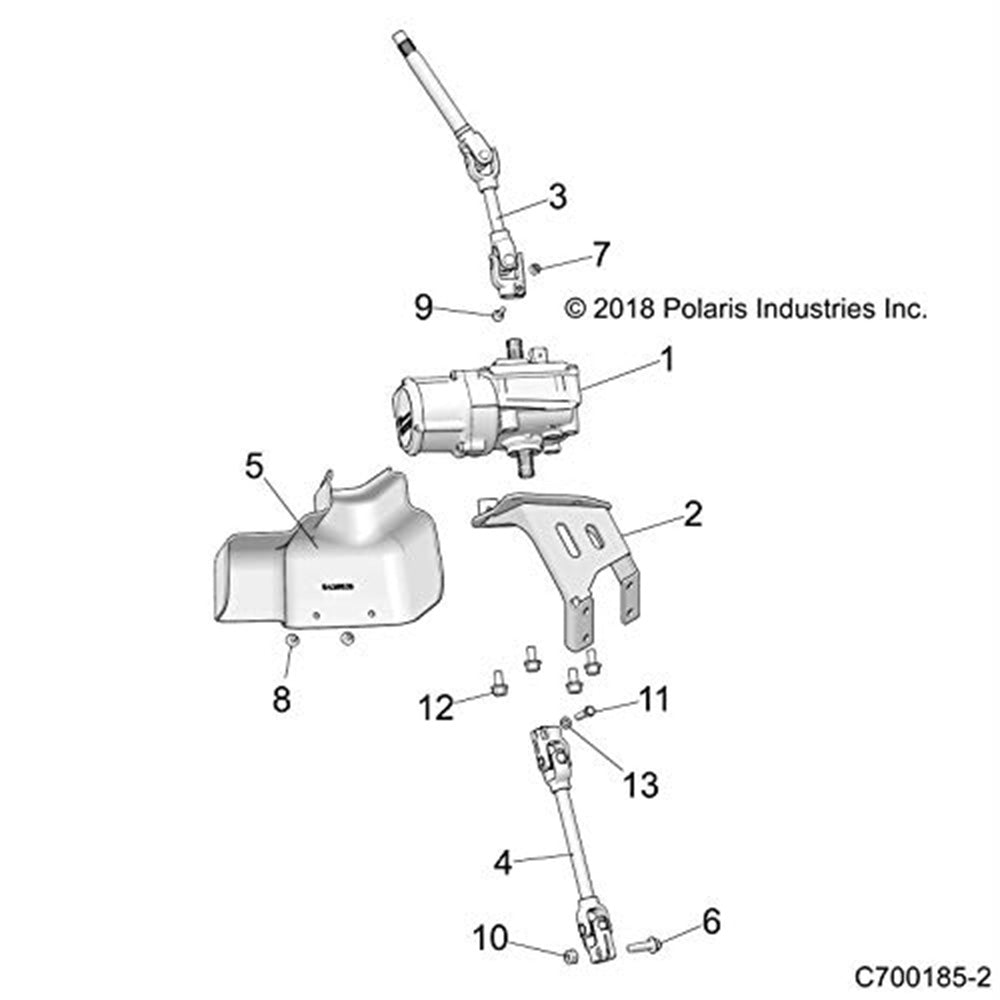 Polaris 1022640-458 Black EPS Mount RZR 570 S 2017-2021