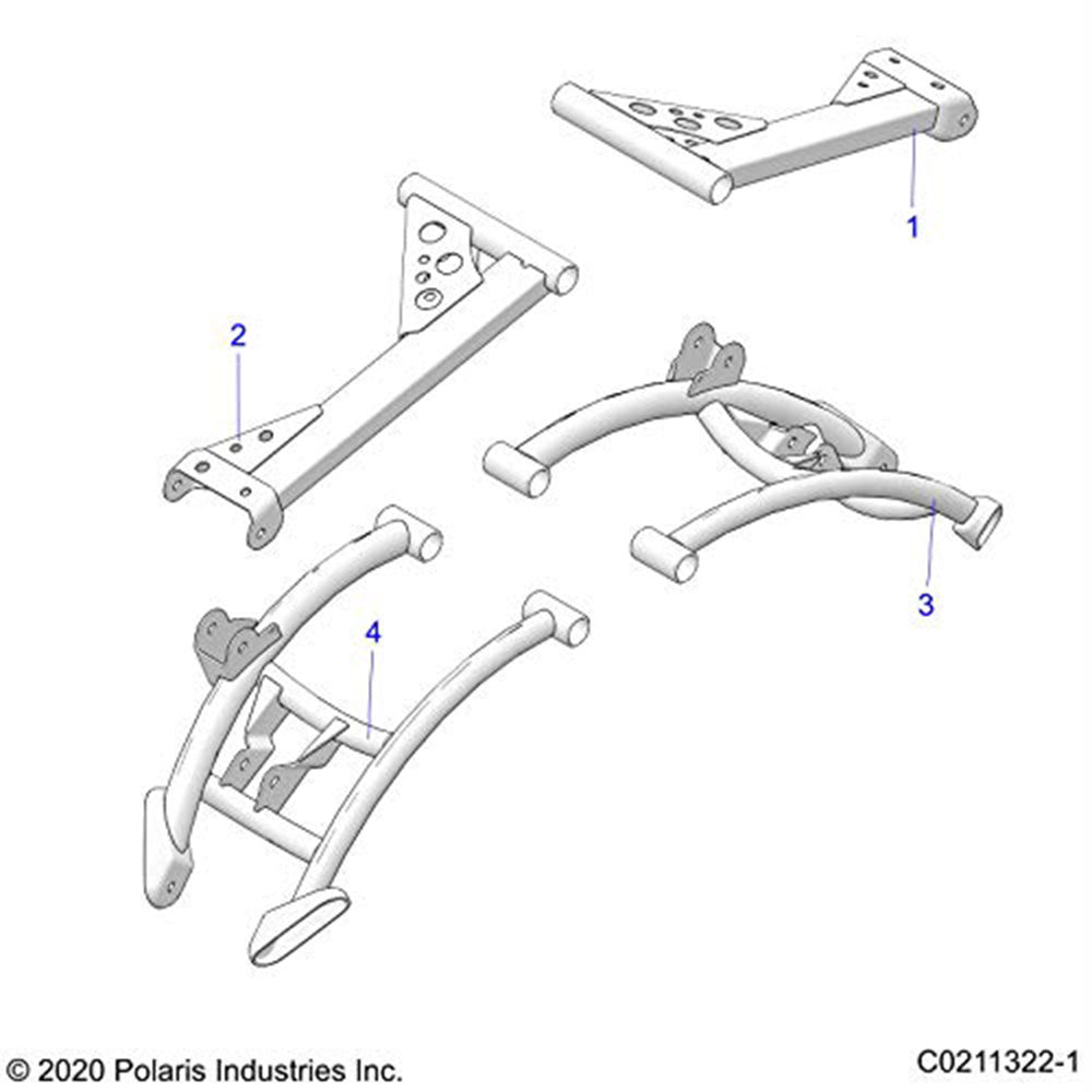 Polaris 1023459-067 Gloss Black Rear Left Hand LCA Seal Sportsman 1000 850 XP