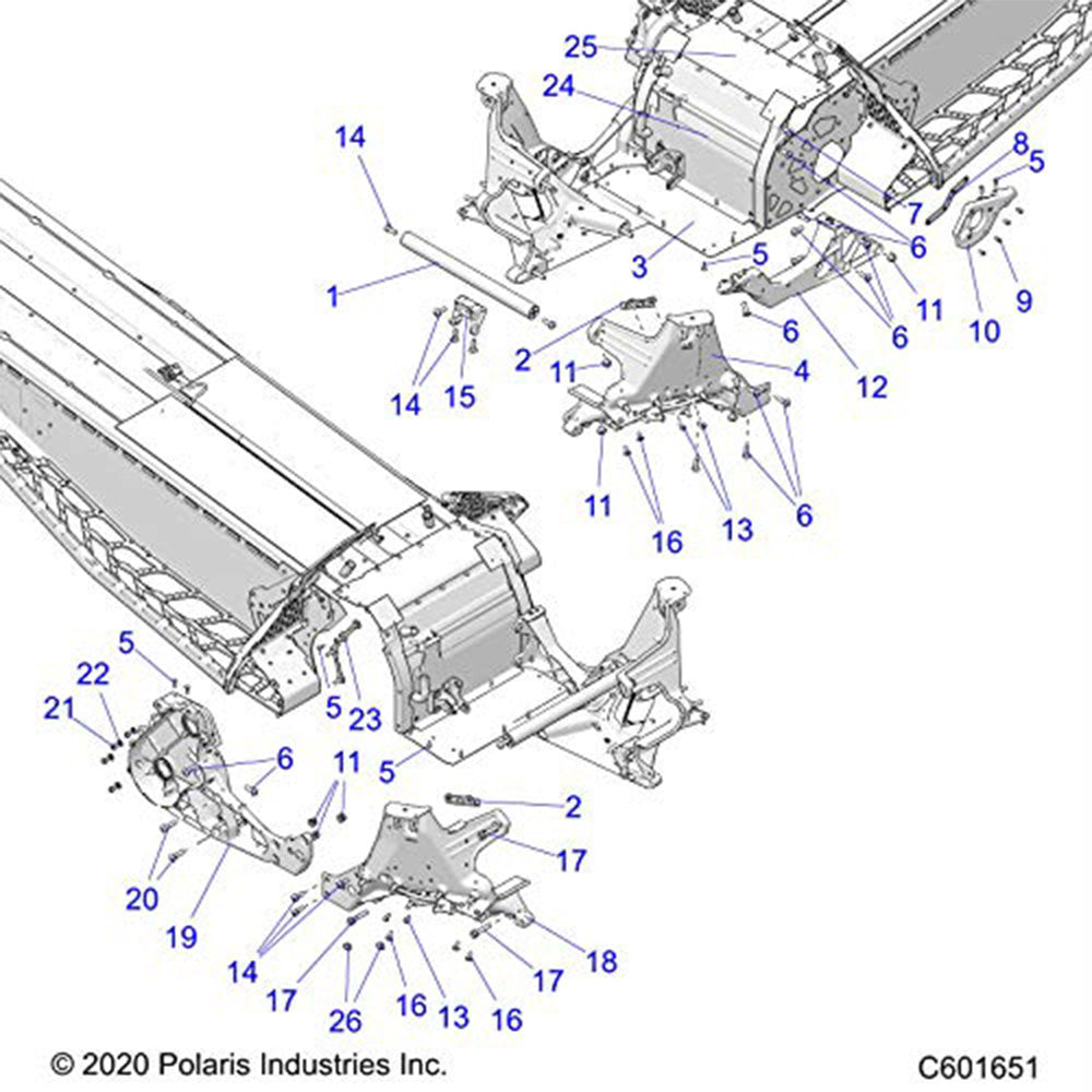 Polaris 1023783 Right Hand Clip w/ Stud Indy Rush Switchback 800 850 650 XC  SP