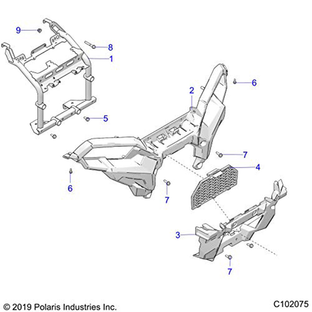 Polaris 1024108-329 Radiator Sportsman 1000 S Trail XP