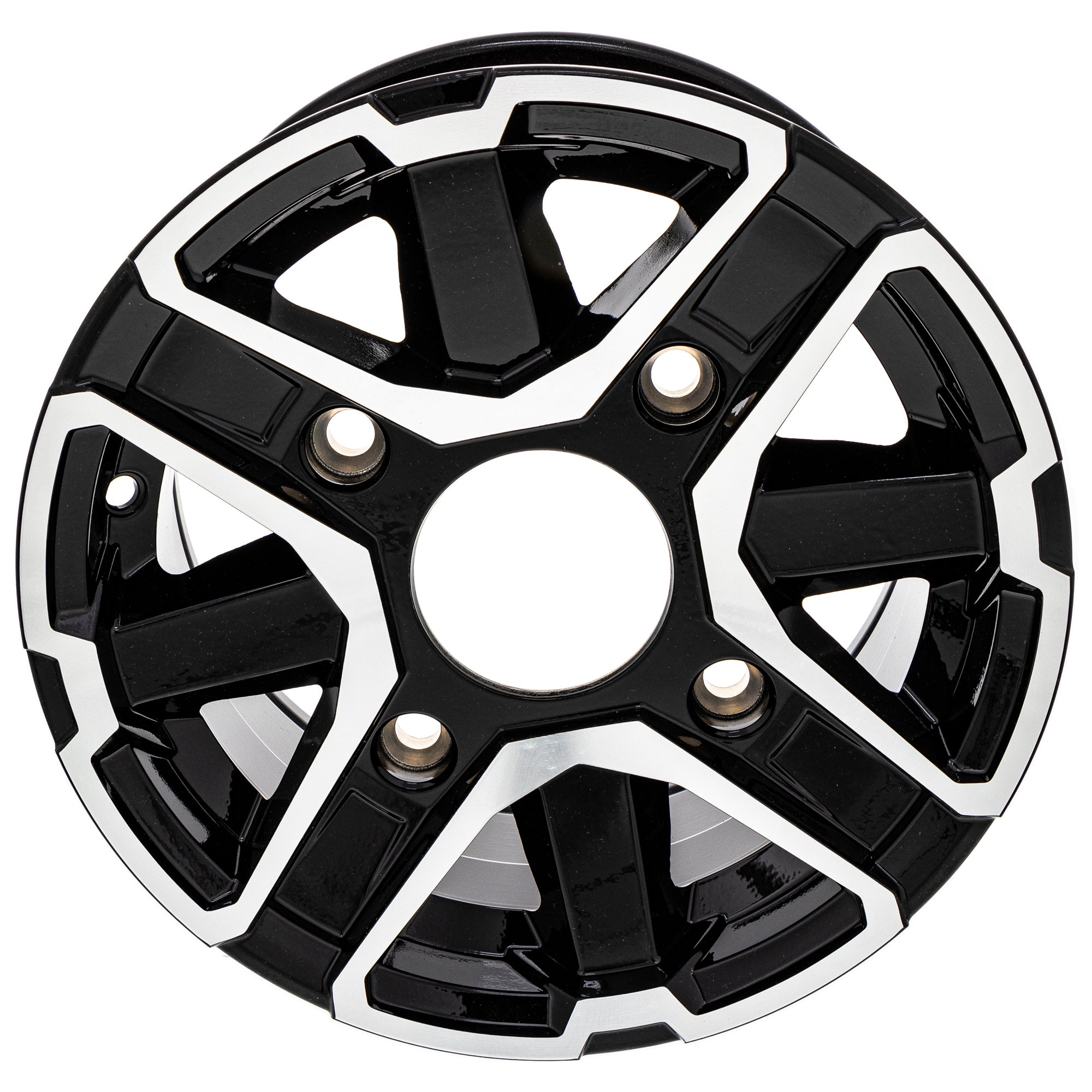 Polaris 1521629-067 Gloss Black Front 12X6 Rim RZR Ranger 1000 900 570 XP  Crew