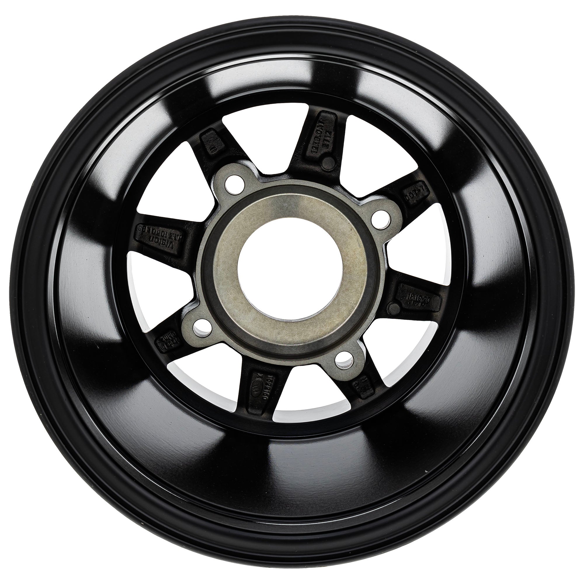 Polaris Gloss Black Rear Cast 12X8 Rim 1522160-067