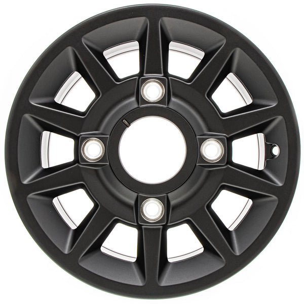 Polaris 1522842-655 Flash Black Front Rim 14X6 53 Cast | FixMyToys