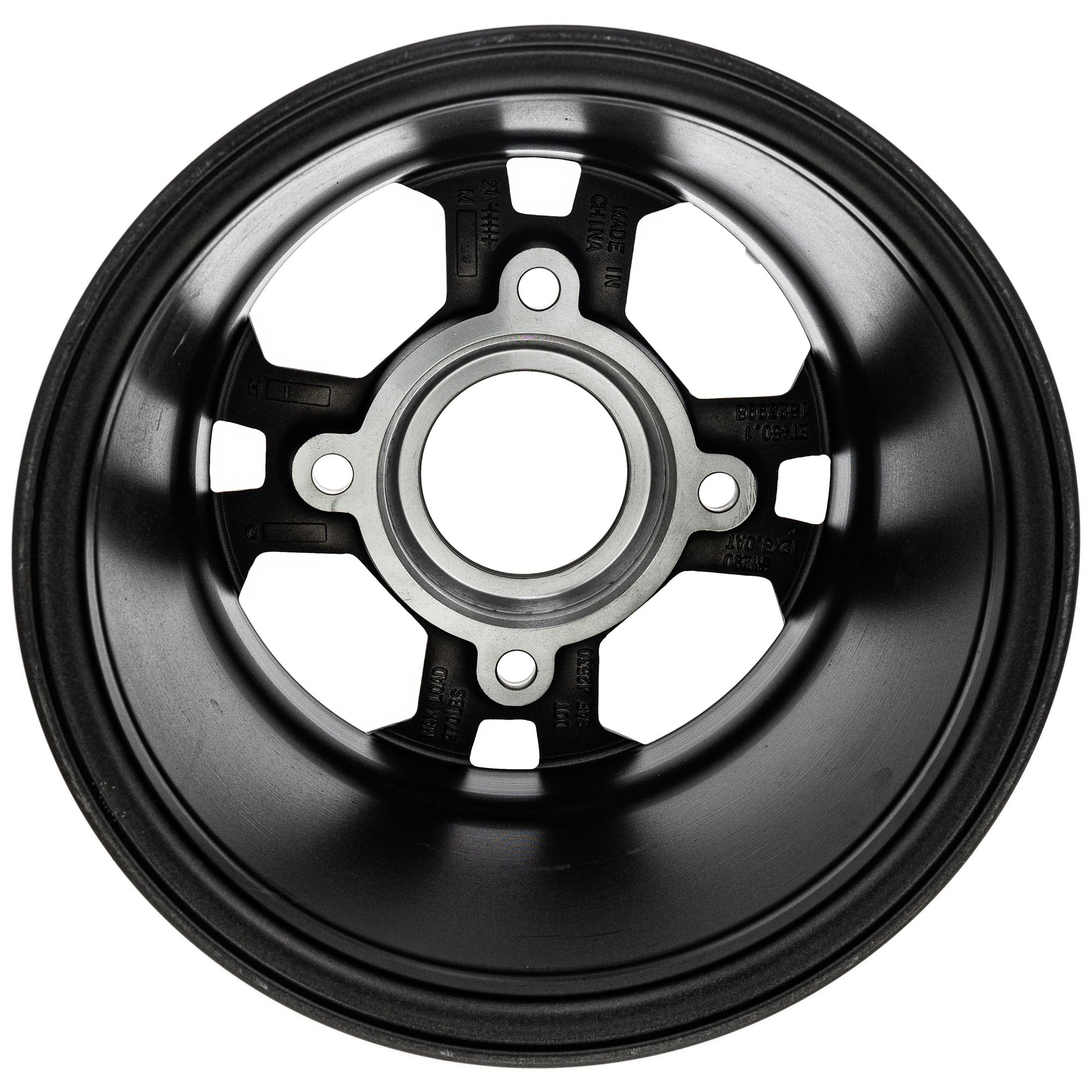 Polaris 1523998-655 Flash Black Offset 50.1 Cast 12x8 Rim RZR 900 1000 S Trail