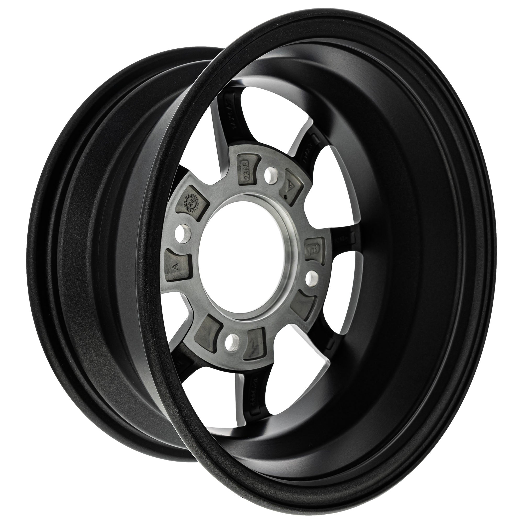 Polaris 1523999-744 Matte Flat Black Cast 14X6 Rim RZR XP Sport EPS Ultimate Pro