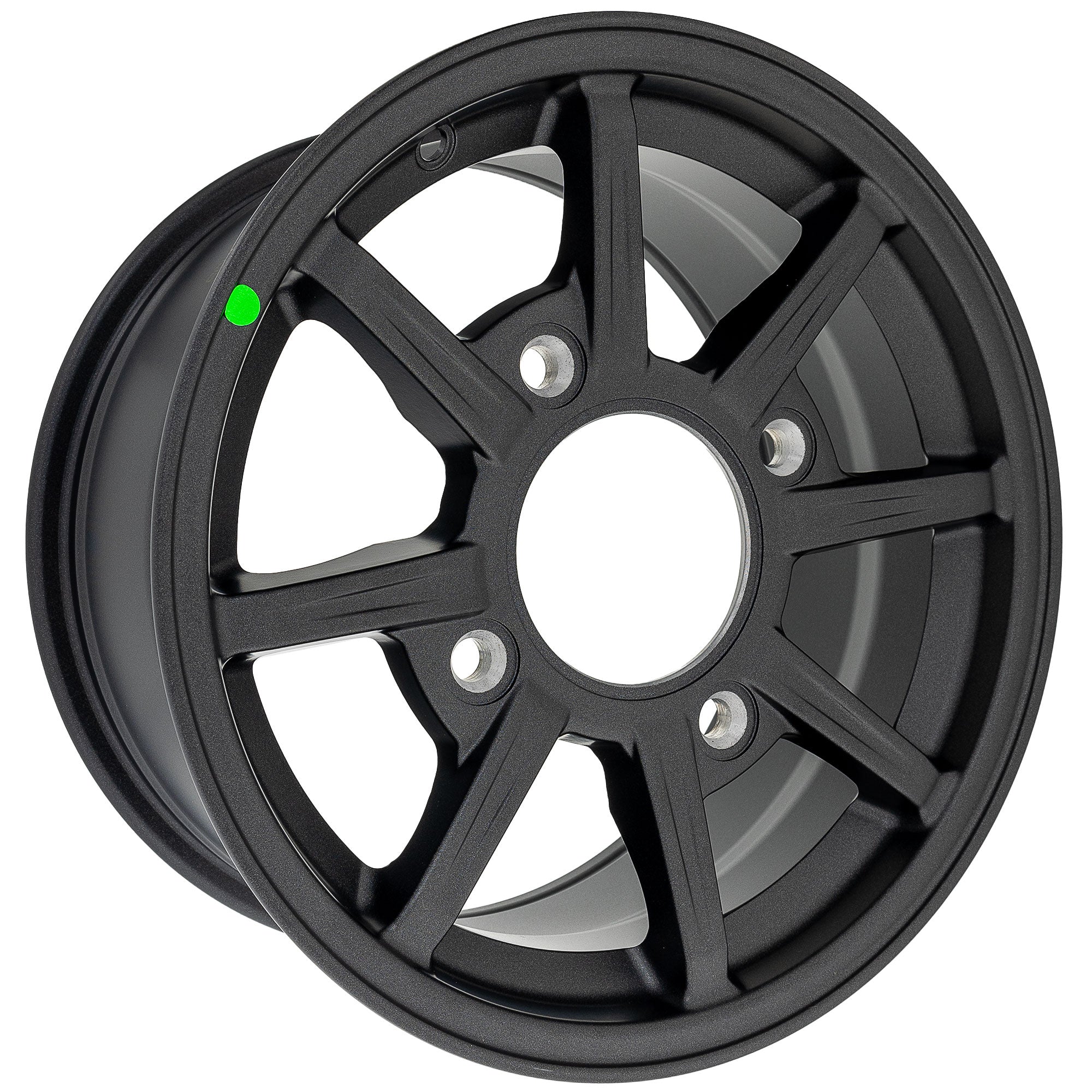 Polaris 1524000-744 Matte Flat Black Cast 14X7 Rim RZR XP Sport EPS Ultimate Pro