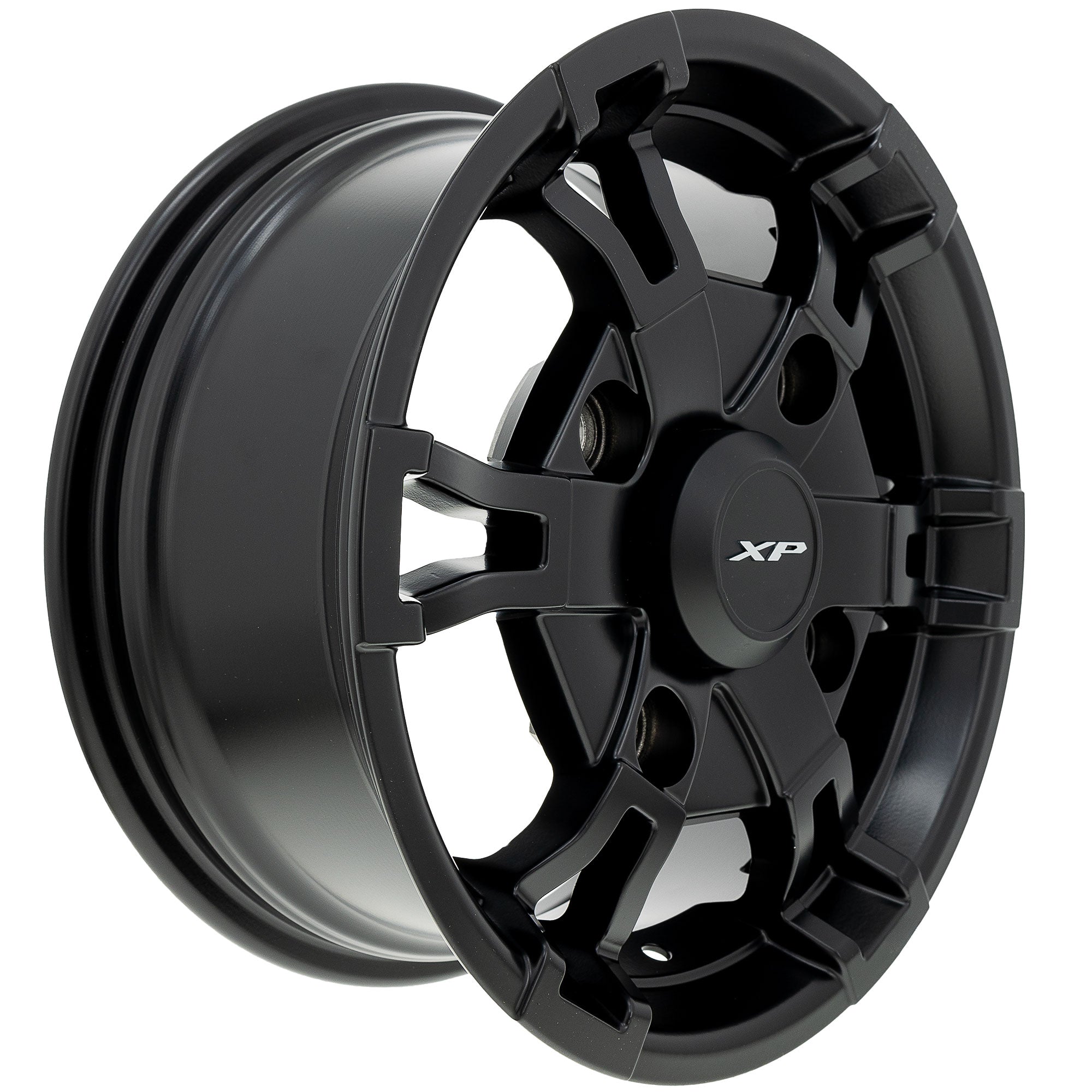 Polaris 1525247-458 Matte Black Front 14x6 Wheel | FixMyToys