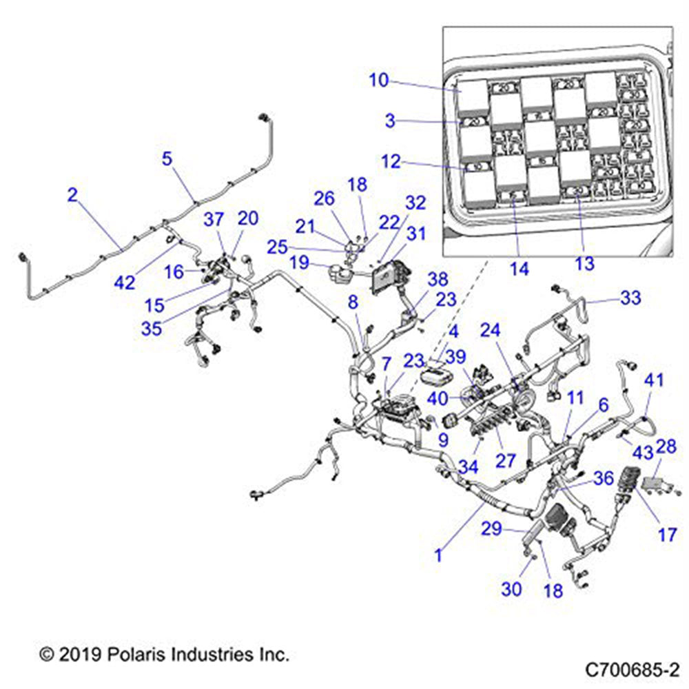 Polaris 2415199 Chassis Harness Ranger 1000 XP 2020