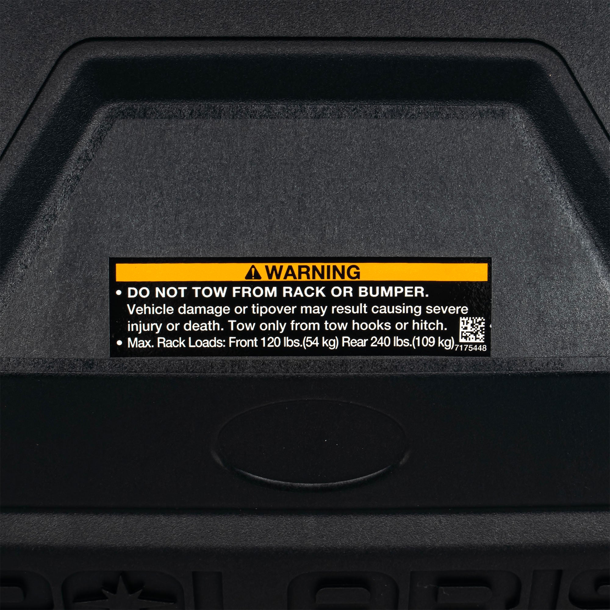 Polaris 2636452-070 Gloss Black Front Rack | FixMyToys