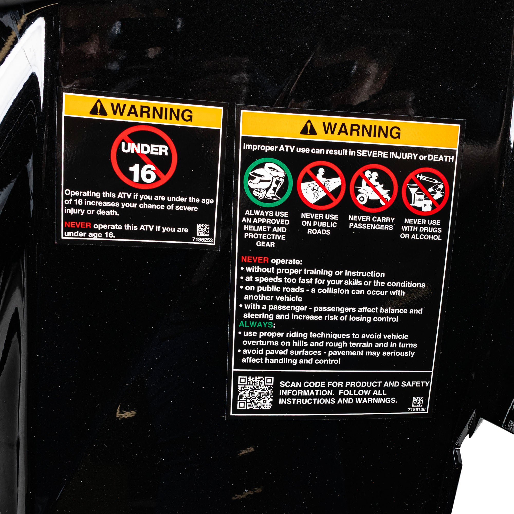 Polaris 2638720-800 Onyx Black Front Cab 2022 Sportsman 570