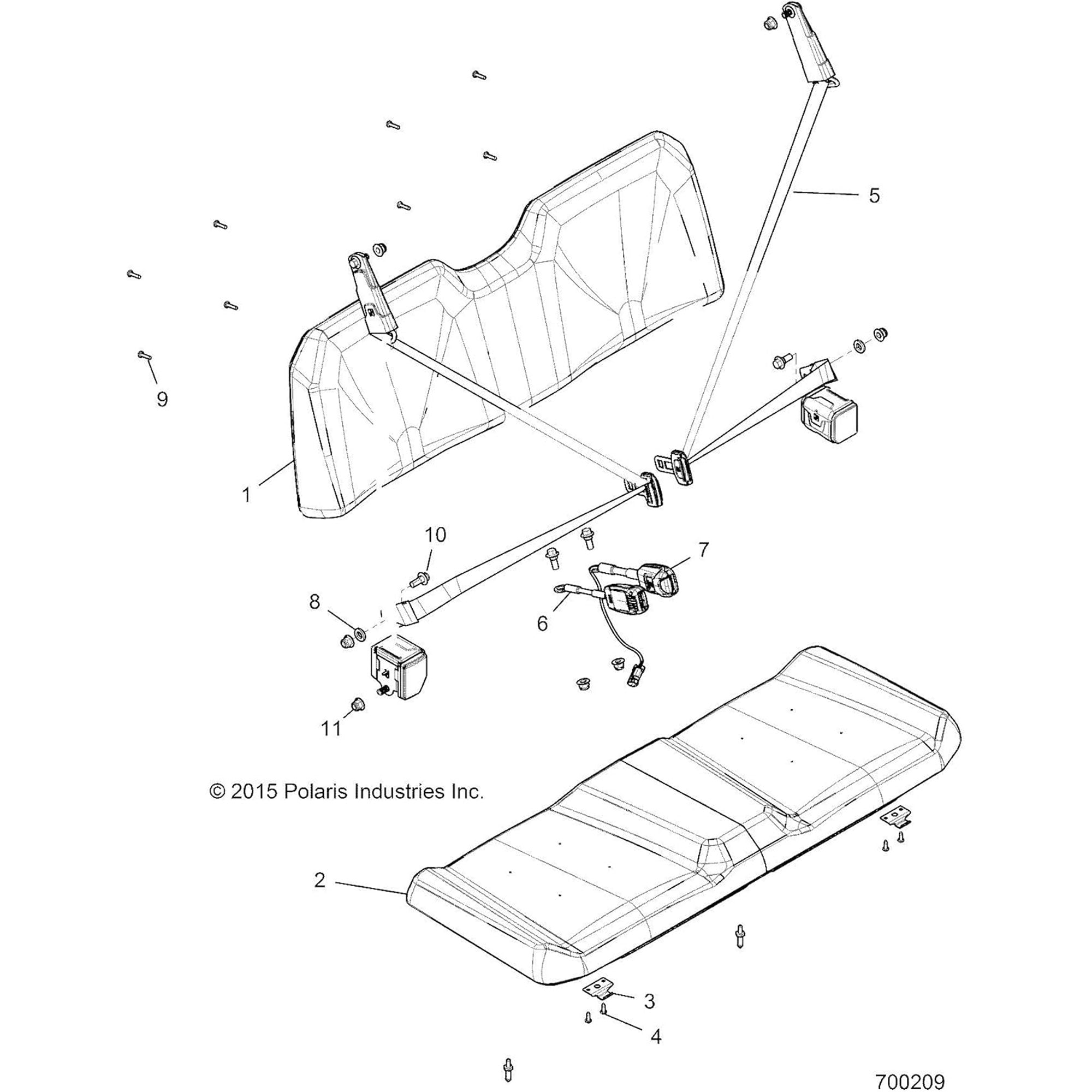 Genuine OEM Polaris Cover Ranger 2686931