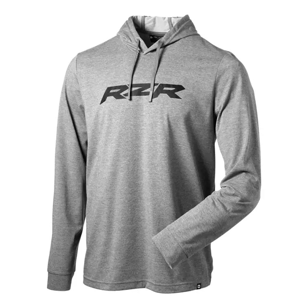 Polaris Mens RZR UPF Hoodie Grey Mens