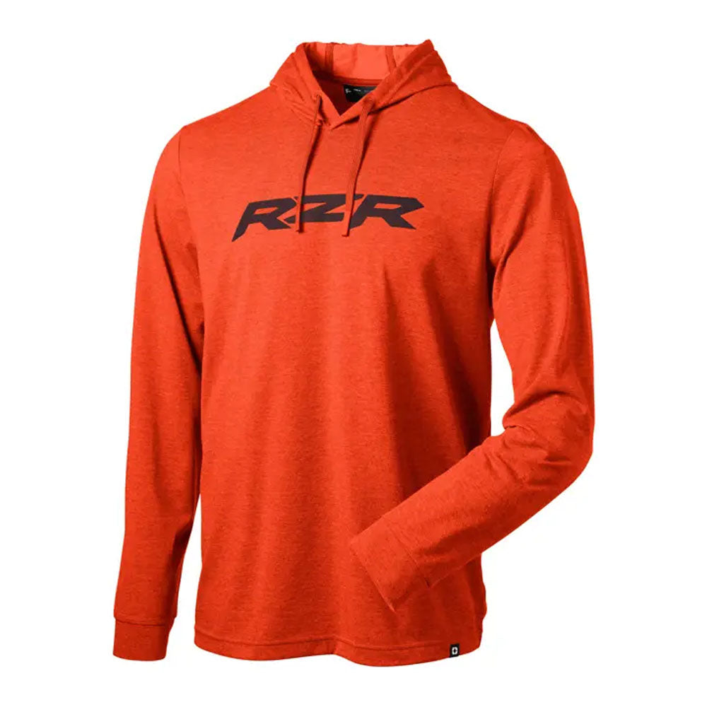 Polaris Mens RZR UPF Hoodie Orange Mens