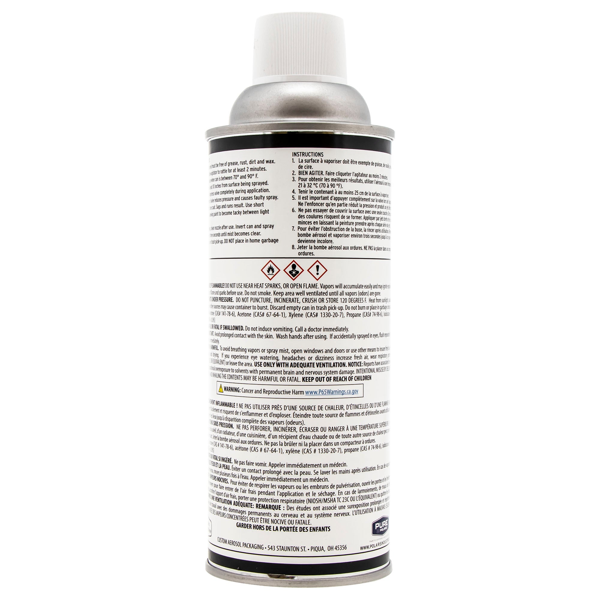 Polaris Matte Black Touch Up Spray Paint 12oz 2859078-458