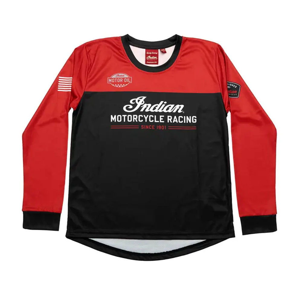 Indian Motorcycle Polaris Youth eFTR Racing Long Sleeve T-Shirt Multicolor