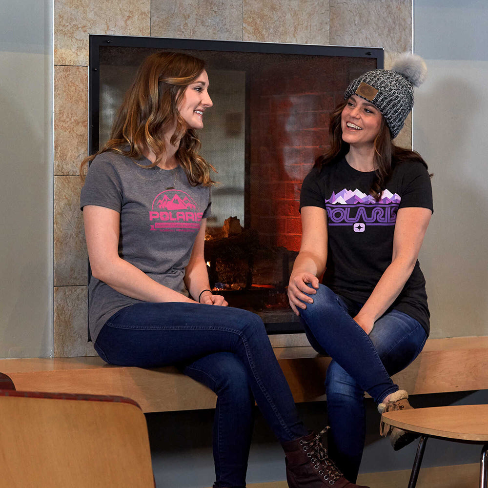 Polaris Knit POM Beanie with Leather Patch