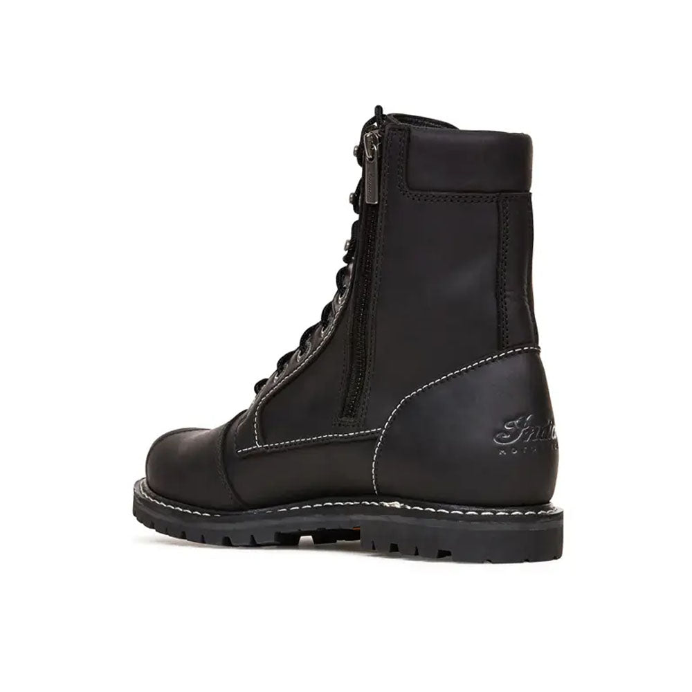 Indian Motorcycle Womens Lace Up Boots Black