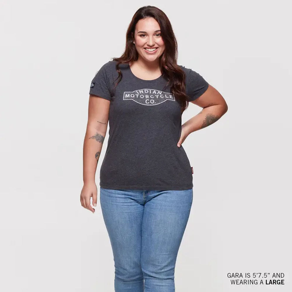 Indian Motorcycle Womens Factory Sign T-Shirt