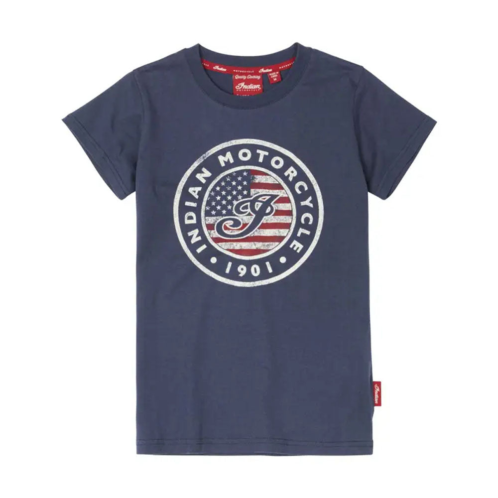 Indian Motorcycle Kids USA Flag Logo T-Shirt