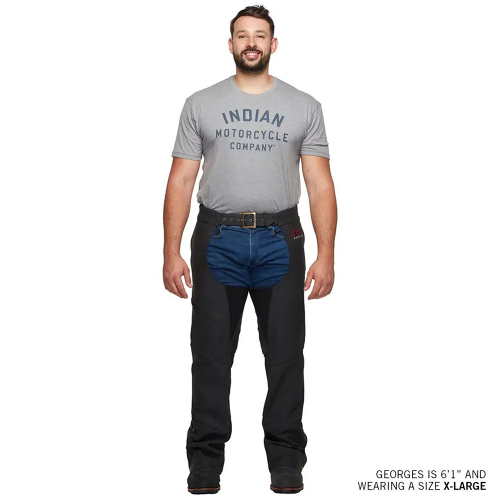 Indian Motorcycle Mens Traditional Leather Chaps