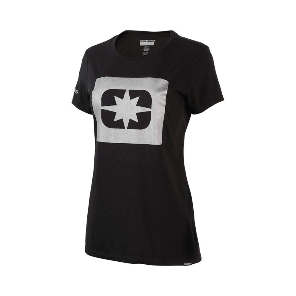 Polaris Women's Silver Icon Tee Black Womens