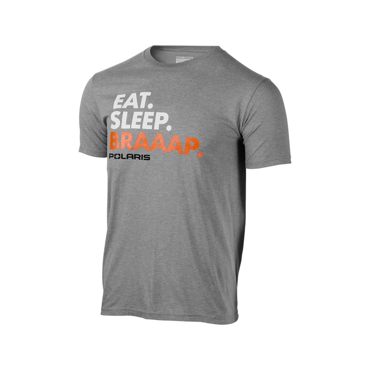 Polaris Men's Eat. Sleep. Brap. Tee Heather Gray Mens