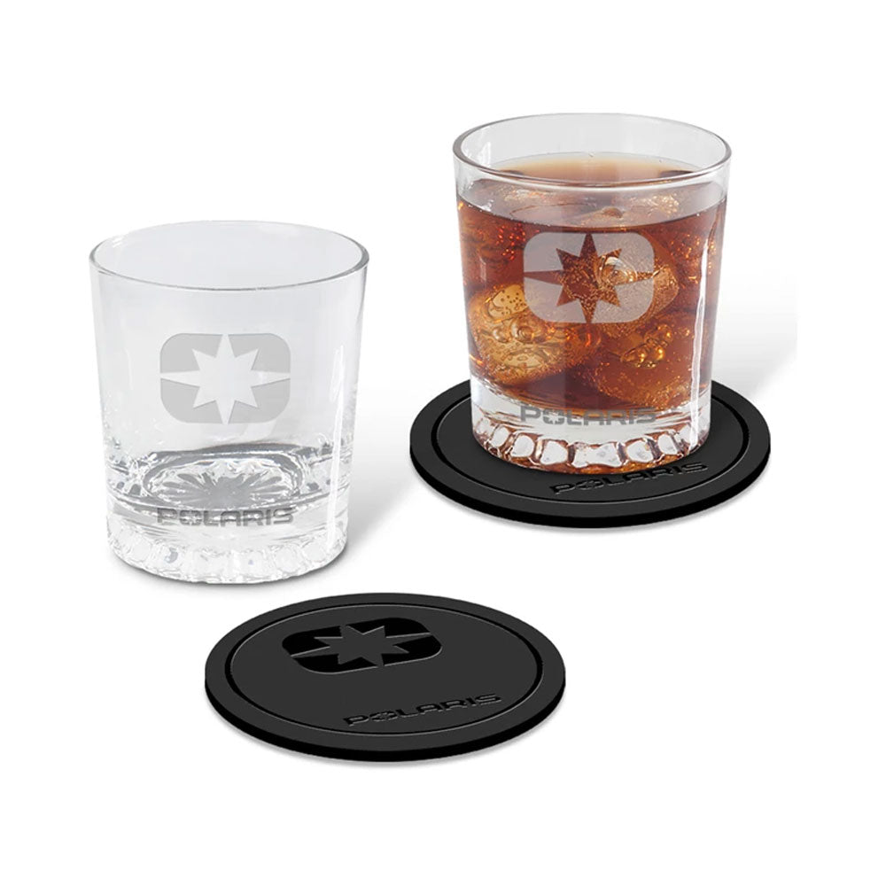Polaris 2864721 Etched Low Ball Glasses