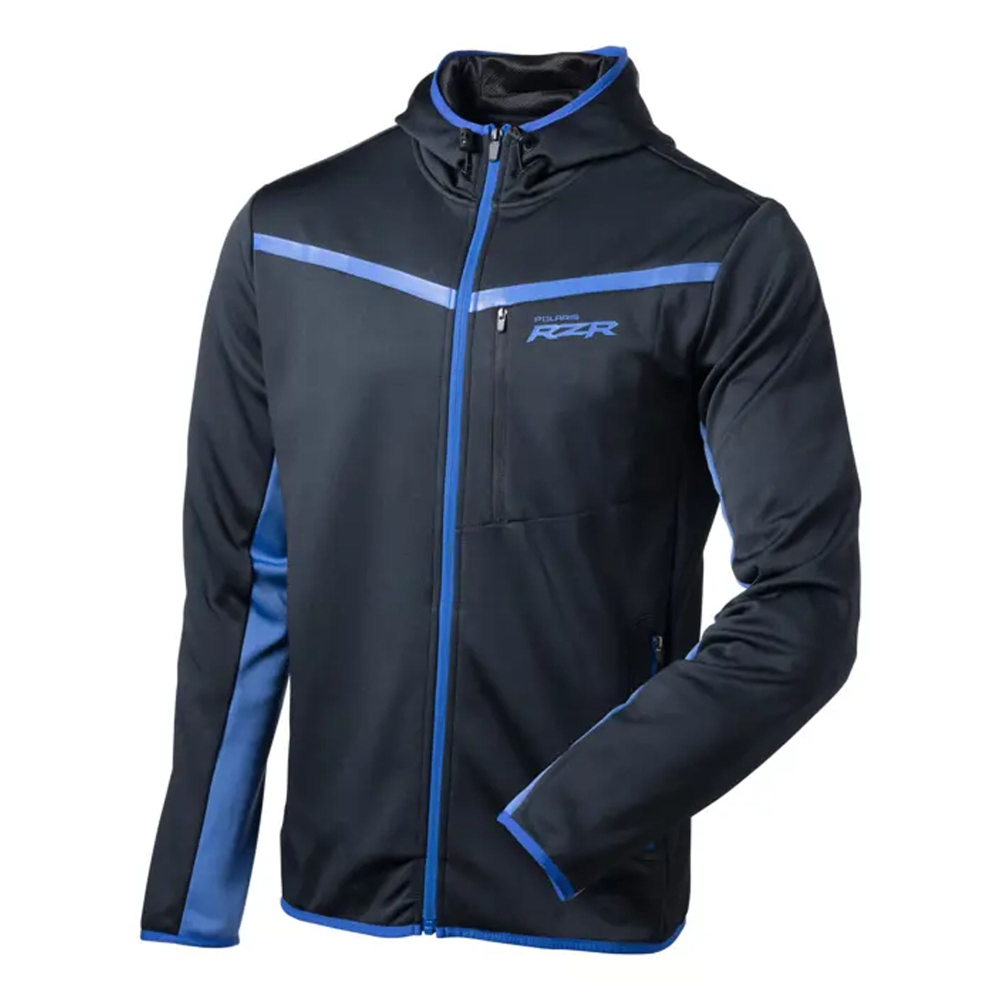 Polaris Mens RZR Full Zip Tech Hoodie Black Mens