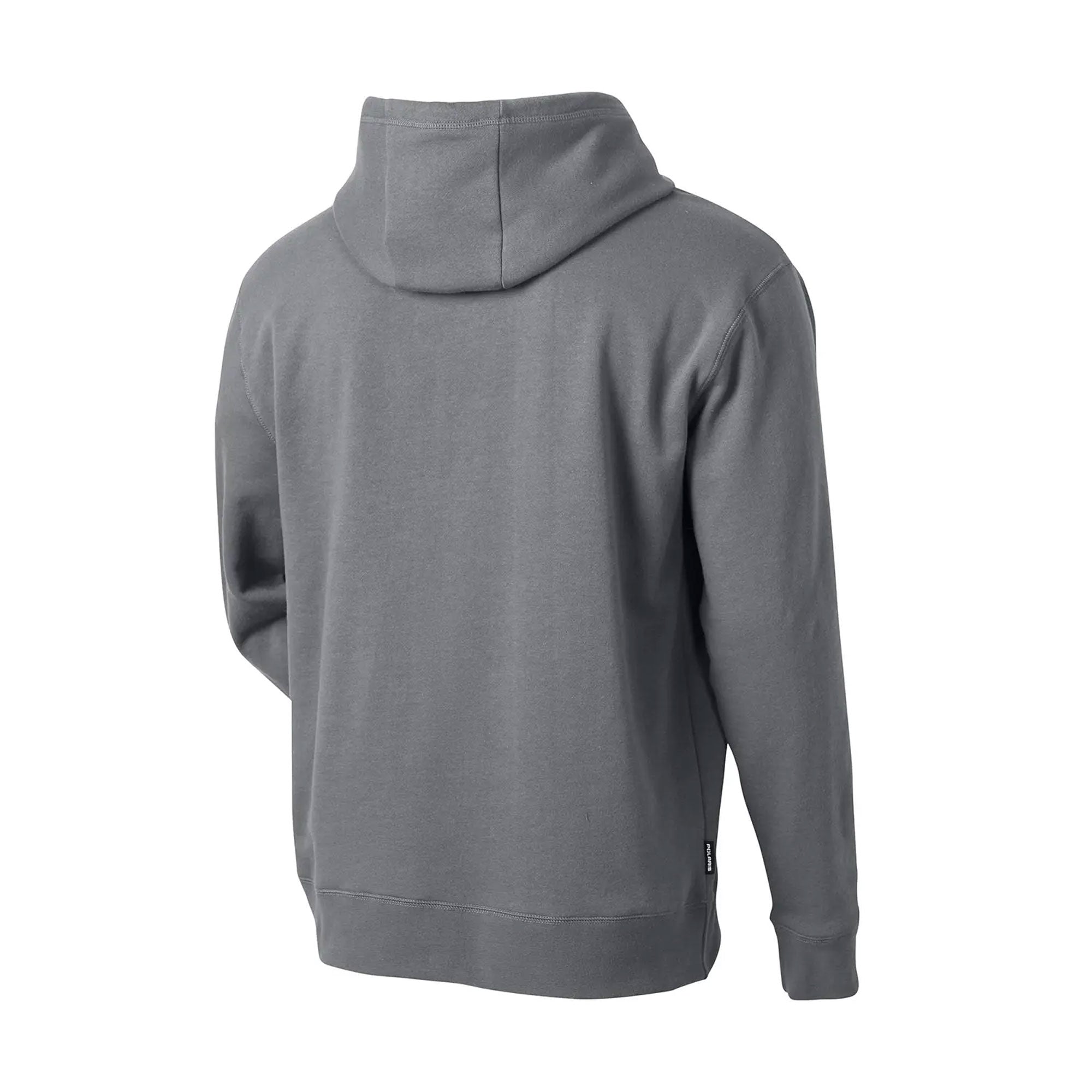 Polaris  Mens Icon Hoodie 2.0 Comfortable Warm Soft Fleece Cotton Blend Gray