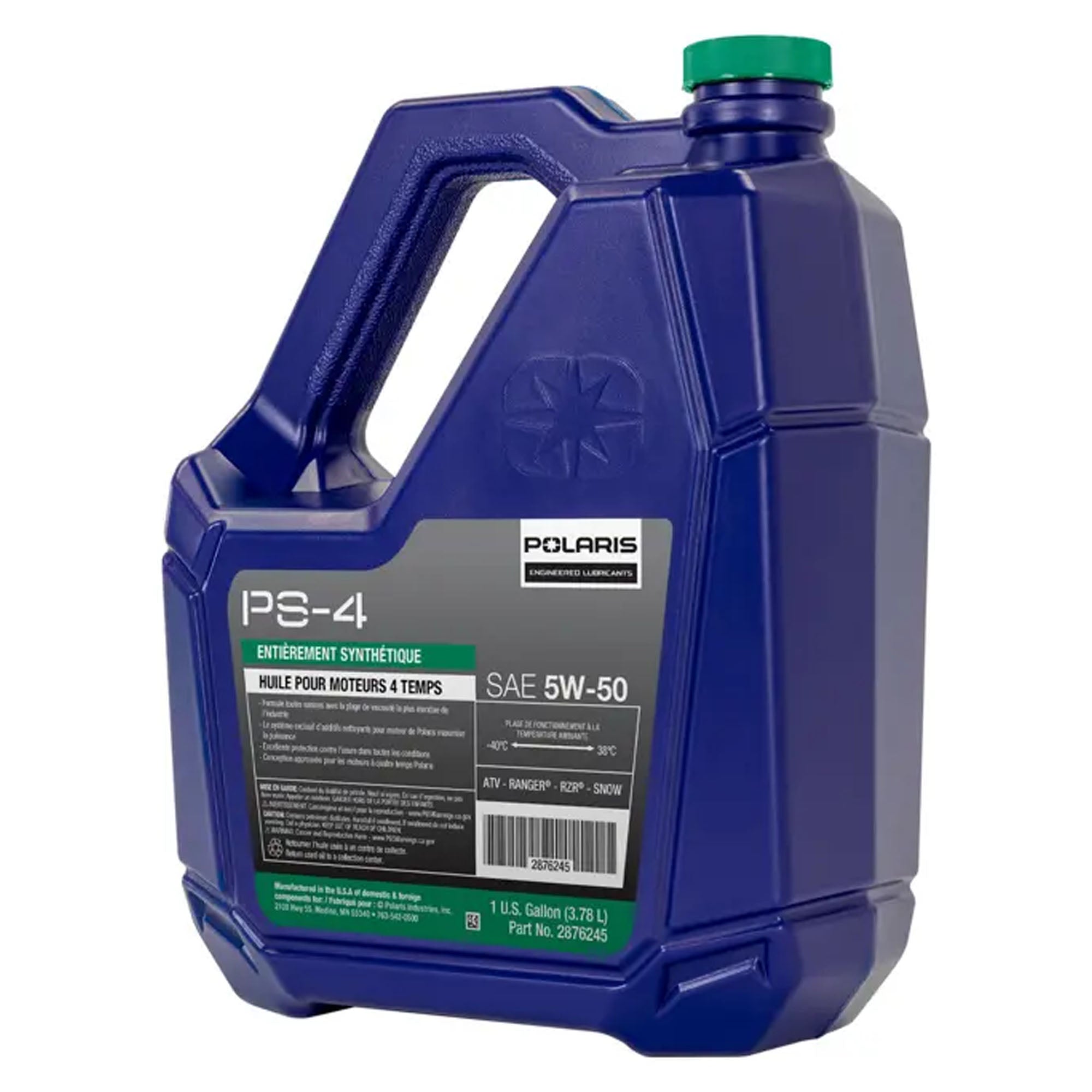 Polaris 2876245 PS-4 5W-50 Full Synthetic Oil 1 Gallon Ranger General ATV UTV