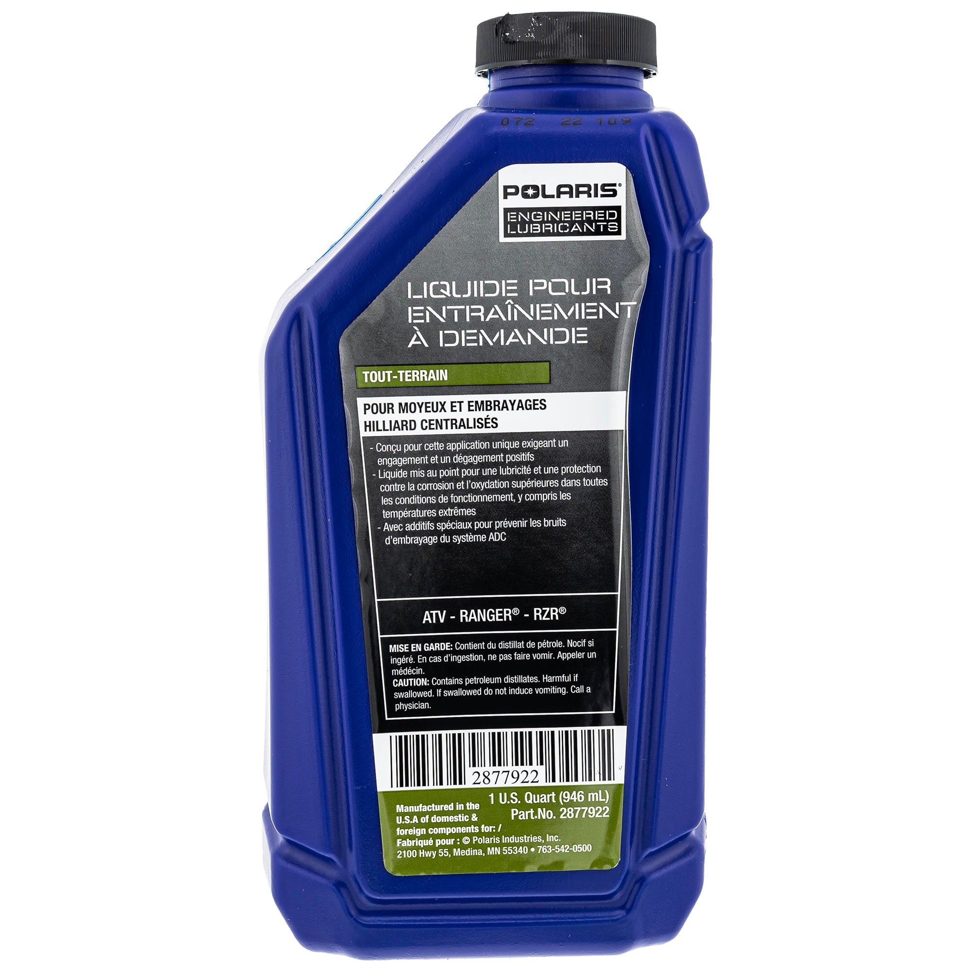 Polaris 2877922 Genuine 1 Quart Demand Drive Fluid For ACE