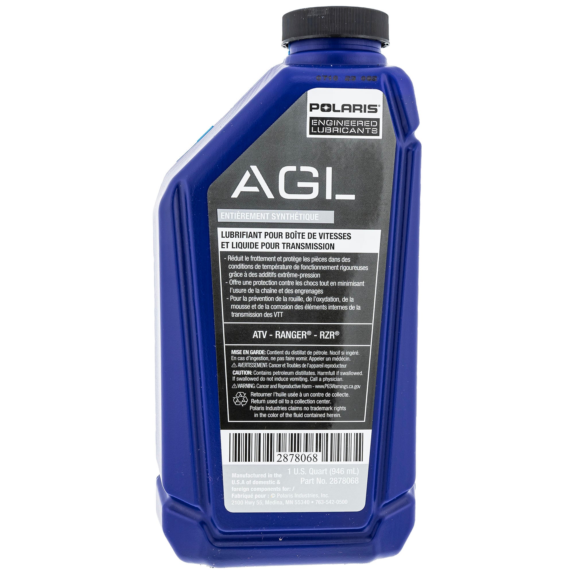 Polaris 2878068 Genuine 1 Quart AGL Full Synthetic Gearcase