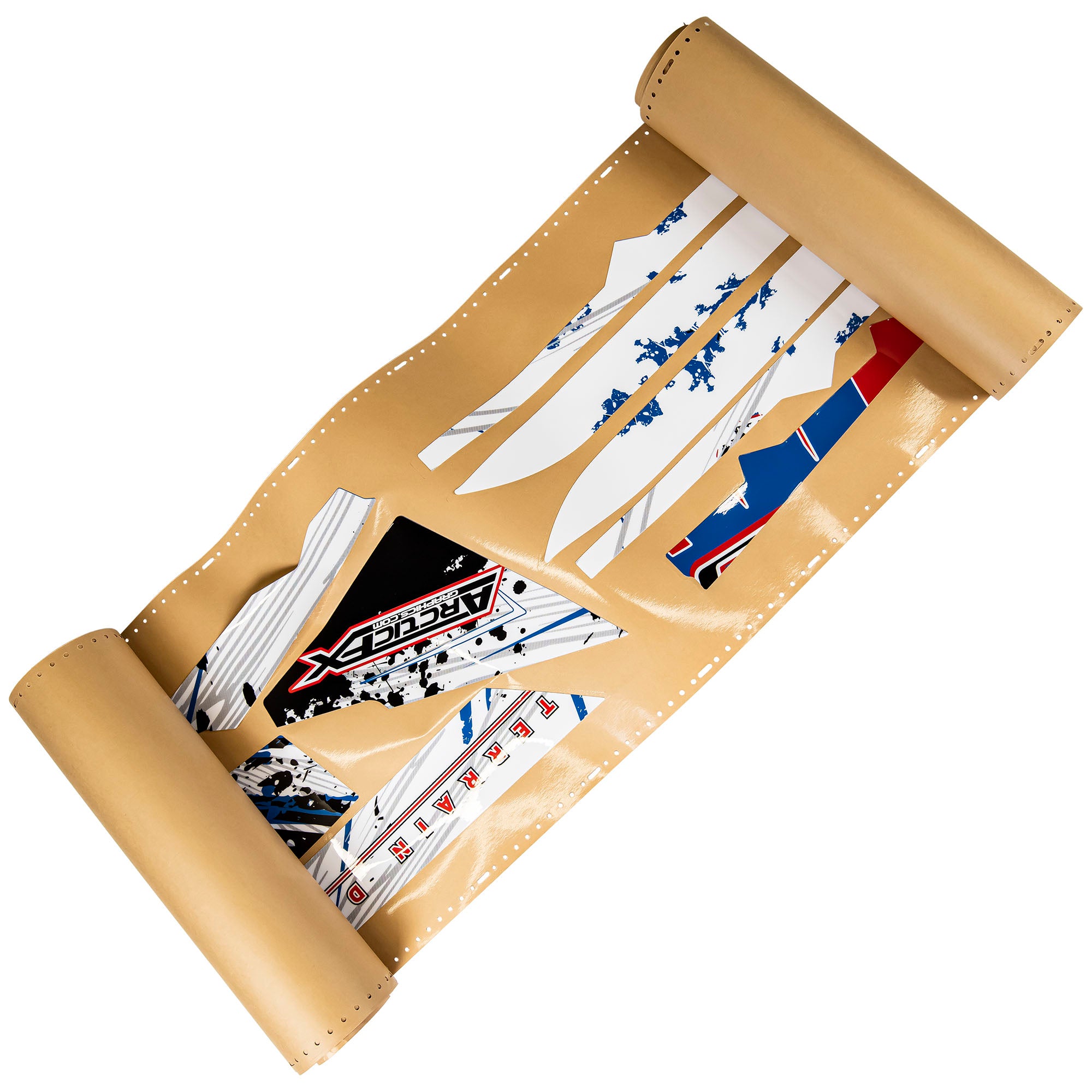 Polaris 2879096 Snowmobile Red White Blue Retrobution Hood Side Panel Wrap