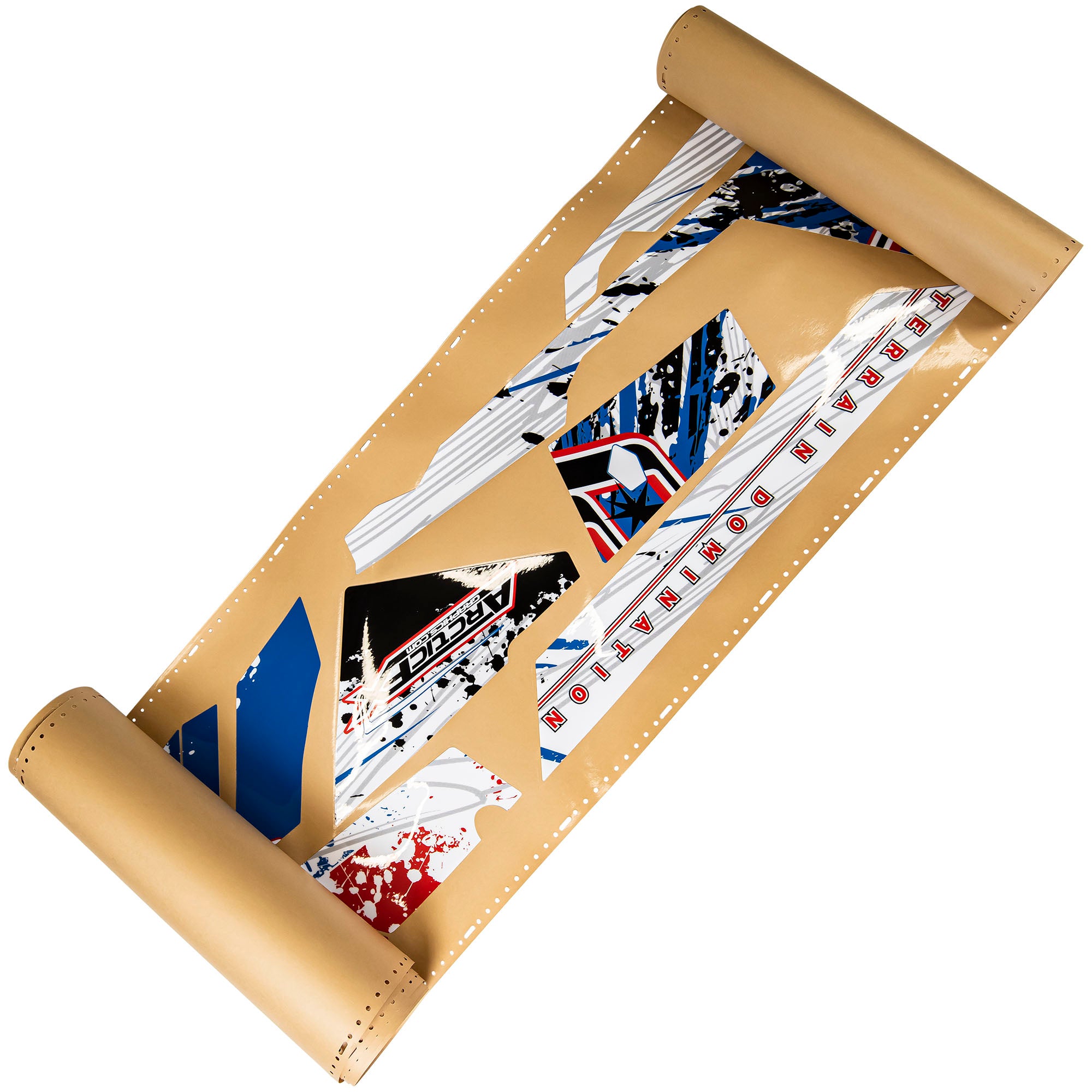 Polaris 2879096 Snowmobile Red White Blue Retrobution Hood Side Panel Wrap