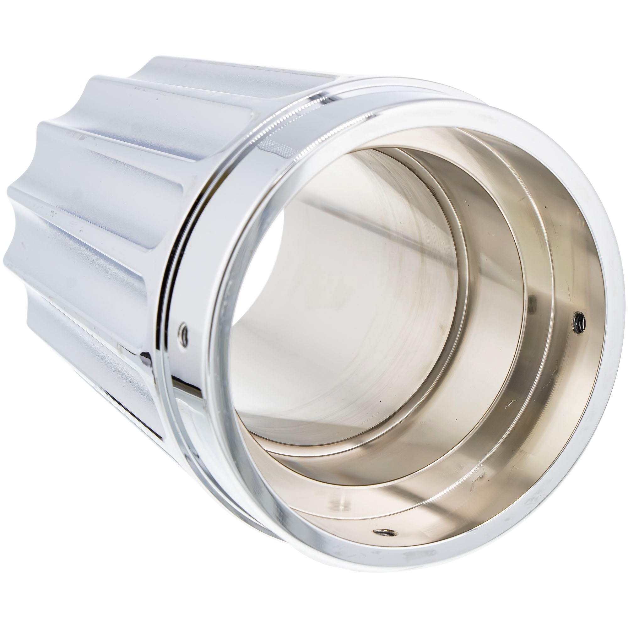 Indian Motorcycle 2880799-156 Polaris Chrome Grooved Exhaust Tips Genuine OEM