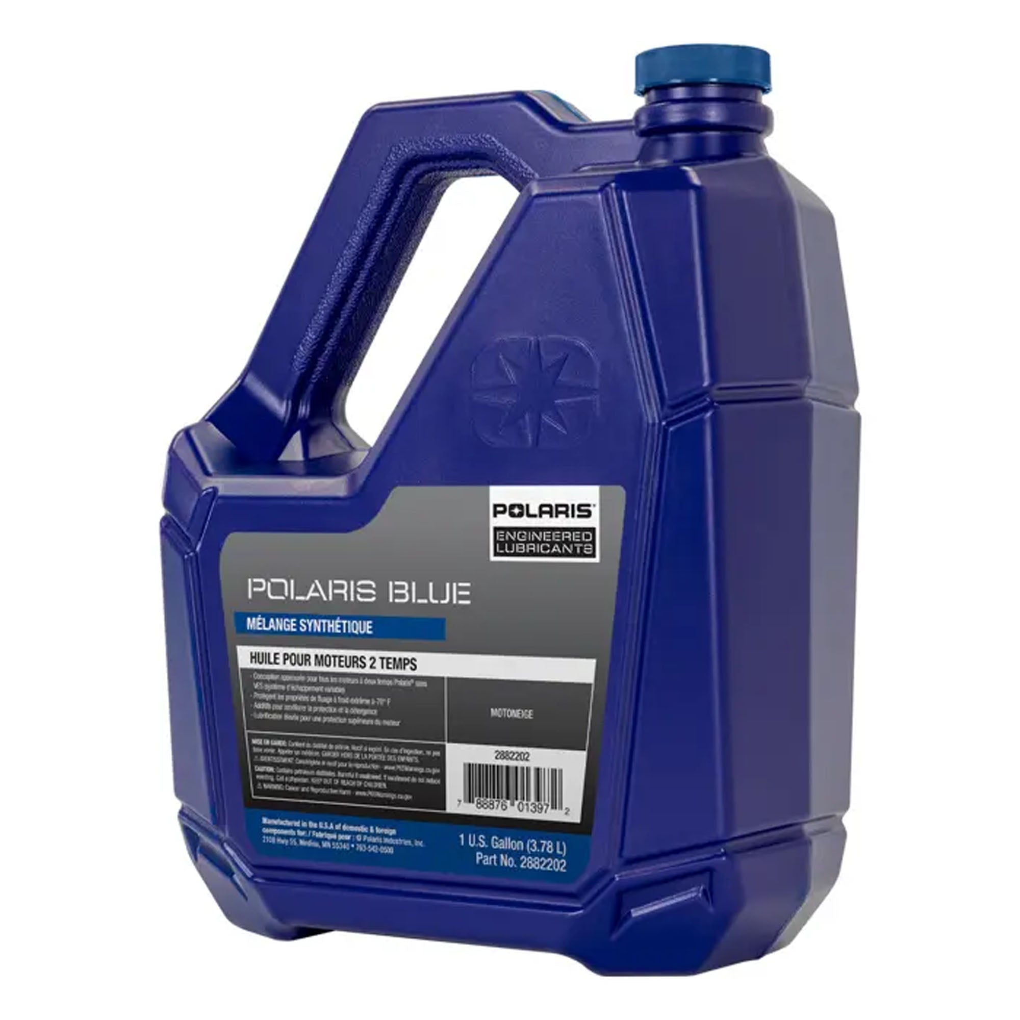 Polaris 2882202 Premium Synthetic Blend 2-Stroke Engine Oil 1 Gallon Jug OEM 2875036